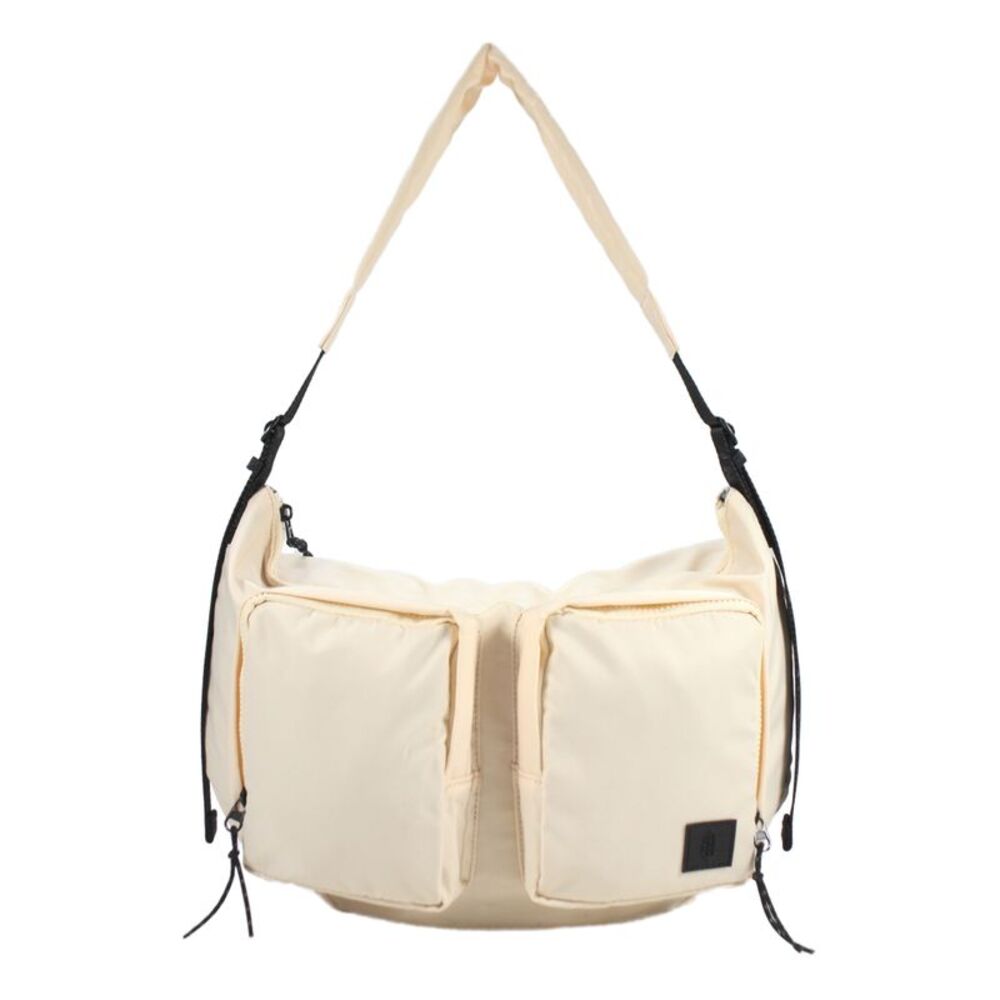 FP Movement Womens Multi-Pocket Zip Up Crossbody Bag Beige